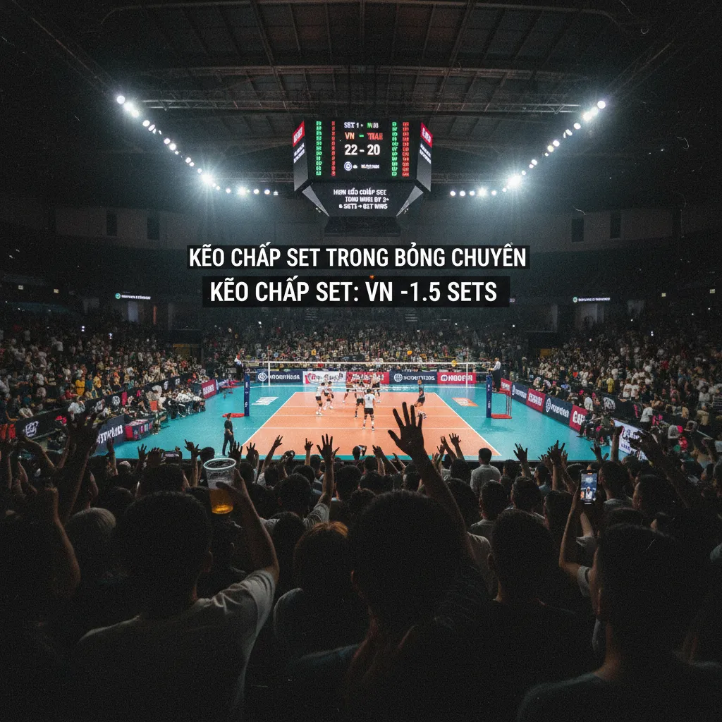 Ví dụ về kèo chấp set trong bóng chuyền